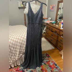 Prom/wedding navy size 6